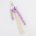 Cute Cartoon Eco-Friendly Ball Silicone Beads Handmade Customizable DIY Keychain Tassel Fashion Bag Pendant Gift Beeloondaa