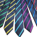 Wholesale Fashion Multi Color Striped Silk Tie Business Men's Silk Necktie