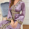 Muslim Women's Clothing for Autumn and Winter New Loose Fitting V-neck High-end Women's Sleeves