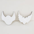 Wing Name Tag Custom logo Personal Badge With Pin Waterproof Sublimation MDF Name Badge
