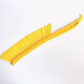 New Yellow Plastic Single Row Bee Brush Equipment with Plastic Hair Sweep Bee Brush
