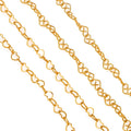 Stainless Steel Chains 4mm Love Heart Chain for Jewelry Making DIY Gold Color Bracelet Necklace Chain Accessories