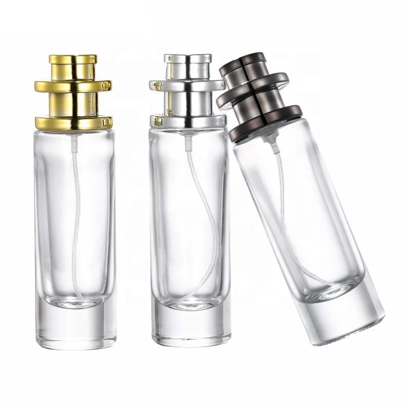 Best Selling 1oz Round Transparent Glass Perfume Bottle