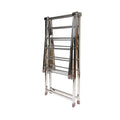 All-steel Foldable Anti-rust Hanger Indoor Outdoor Space Saving Standing Clothes Drying Rack