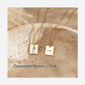 Fashion 18K Gold Stainless Steel Necklace Personalized Customization With Pictures and Text Pendant Necklace