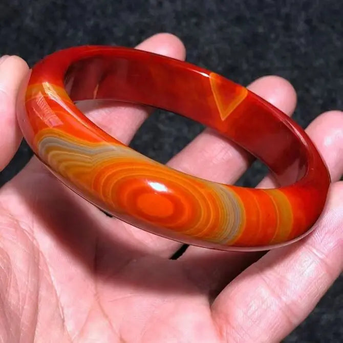 YL Warring States Women's Natural Silk Onyx Jade Bracelet Live Supply Wholesale Fashion Bangles