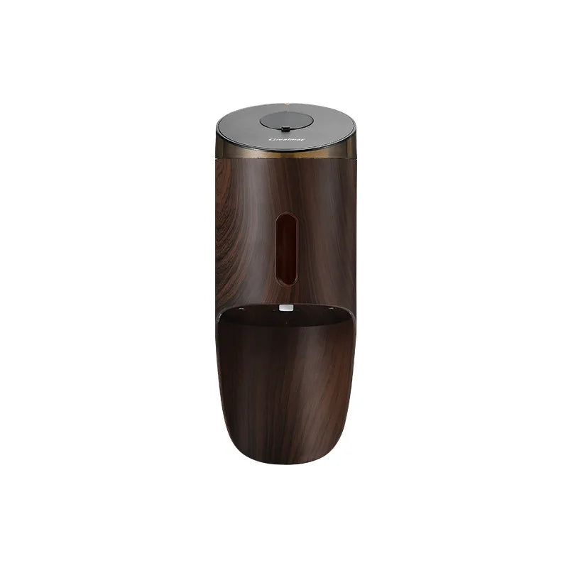 Unique Automatic Liquid Soap Dispenser Hand Soap Dispenser with Infrared Motion Sensor Deep Wooden Surface