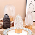 Crystal Candelabra Table Lamp for Wedding & Home Decor LED Battery Operated Glass Cylinder for Valentine's Day