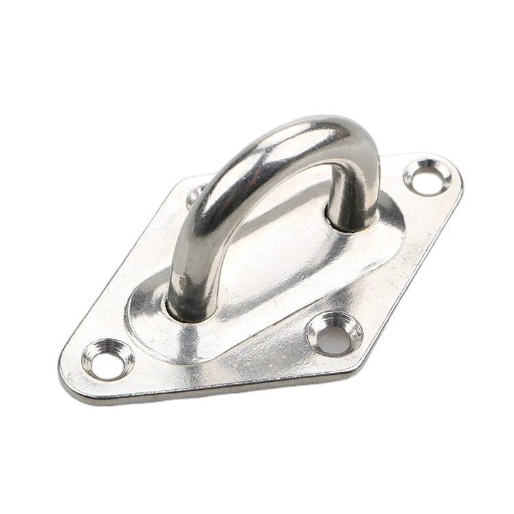 Wholesale Pet Accessories Stainless Steel 304 Square Pad Eye Plates Welded for Dog Collar