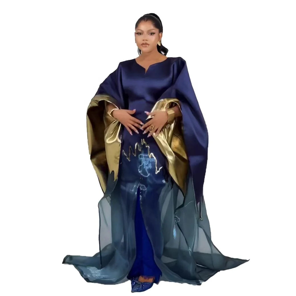 Top Fashion Boubou Dress for Women Luxurious African Clothing with High Fashion Fabric african dresses Pair with lace lingerie