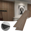 KASARO Modern Design Self-Adhesive Custom Wooden Slat Acoustic Panels Fireproof for Apartment Entertainment Walls