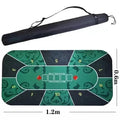 100% Customized Design Thickened Rubber Non-Slip Board Game Poker Table Mat Texas Hold'em Poker Pad