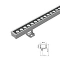 Outdoor IP68 Waterproof Building Commercial Facades DMX 512 Controller RGBW Led Linear Bar Wall Washer 12W DC 24V DC 12V 90