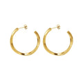 Circle Slightly Twisted Female Earrings Fashion Personality Ins Act the Role Earring
