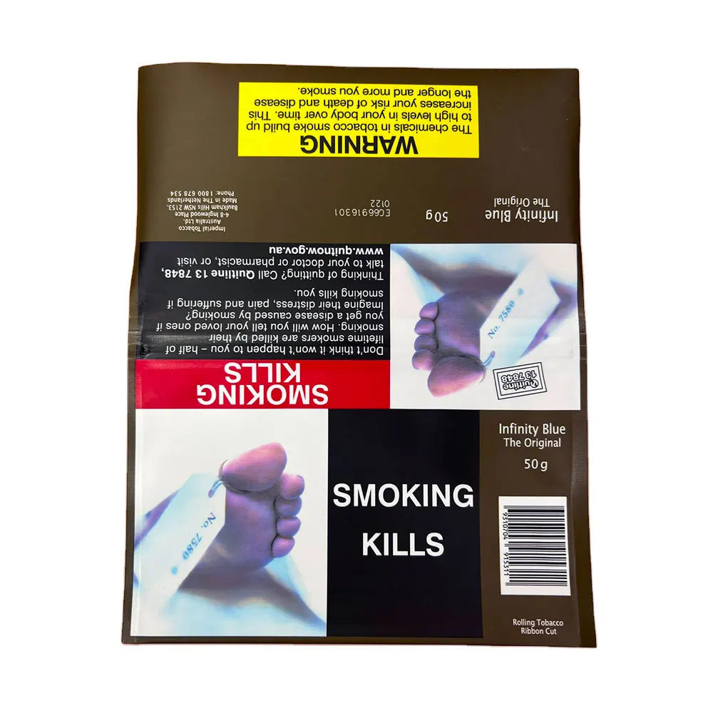 Baccy Tobacco Leaf Packaging Custom Plastic Zipper Hand Rolling Tobacco Pouch Bag