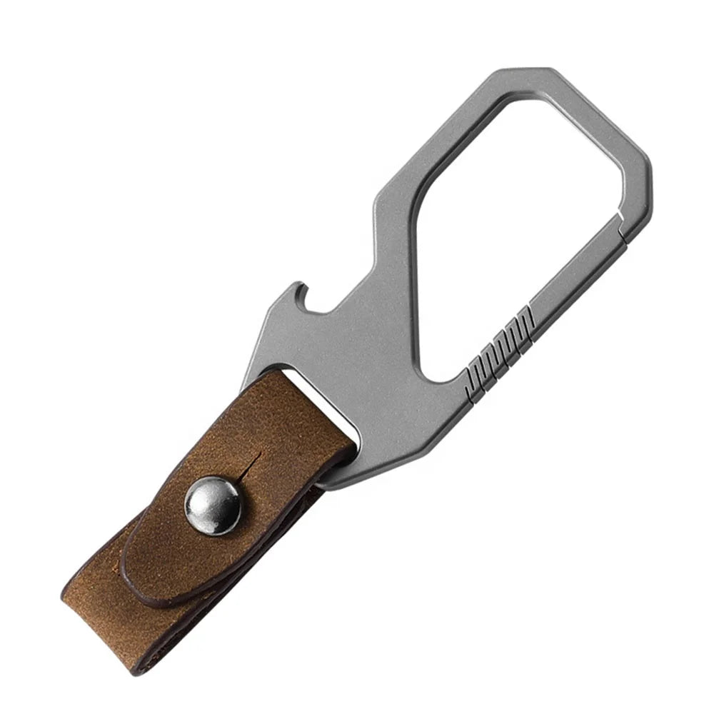 Oem Parts Titanium Stainless Steel Carry-on Portable Loss Prevention Keychain EDC Bottle Opener Multifunctional Outdoor Sport