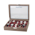 Wholesale Walnut Wood Grain Custom Logo 10 Slots Watch Organizer Box Watch Travel Storage Case