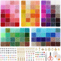 Wholesale 120 Color 4mm Seed Bead Set Box Used for DIY Bracelets Necklaces Jewelry Making Materials Glass/coloured