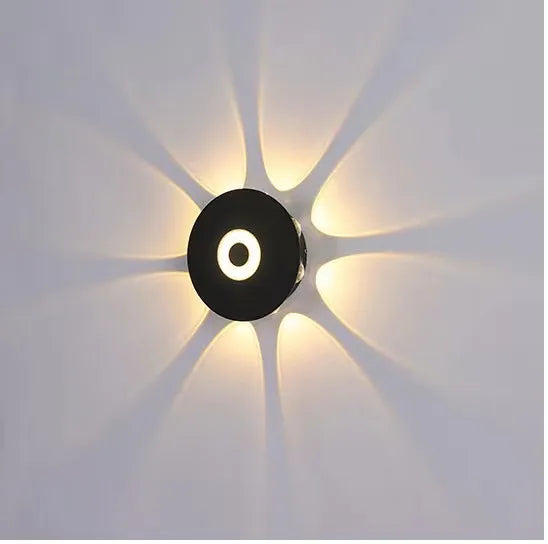 New Aluminium Nordic Exterior Wall Surface Mounted Garden Waterproof Indoor Outdoor Light Modern Wall Light
