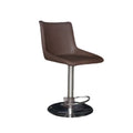 Wholesale Modern Luxury Quality Real Leather Swivel Adjustable High Bar Chair for Kitchen Dining Room Home Bar Table
