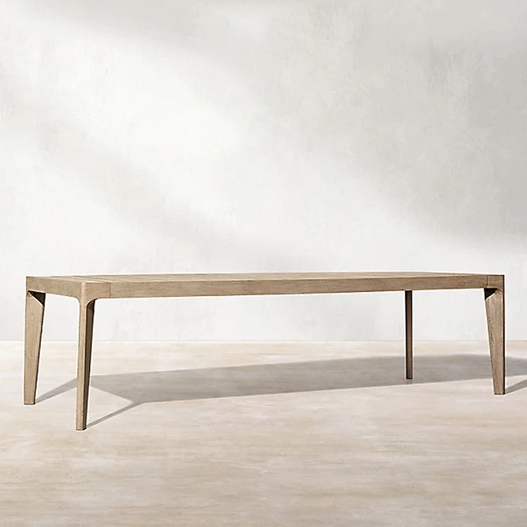 Customized Modern Teak Wood Outdoor Dining Table for Home Bar & Restaurant Use 8 Seat