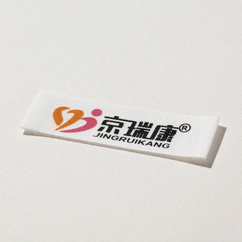 Popular Design Factory Customized Cotton Printed Neck Labels for T-shirts Private Clothing Tags Labels