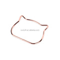 Wholesale Cat Shaped Metal Handle Hardware Accessory Handles for Handbags