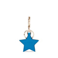 Hot Selling Luxury Multicolor Cute Star-Shaped Handmade Custom Logo Leather Keychain Key Ring Rings Promotional Gifts