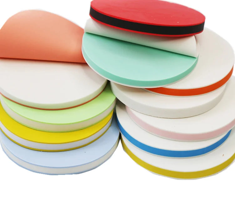 Cpatrick 5*0.8 Peelable Colourful Round Rubber Stamp Carving Blocks for Beginners