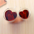 150ml 240ml High Borosilicate Glass Heart Shaped Double Wall Glass Cup Espresso Latte Coffee Mug Glass Tea Cup