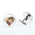Manufacturer's Autism Speaks Awareness Jigsaw Puzzle Pieces Cuff Links for Wedding Gift Party Engagement Anniversary Occasions