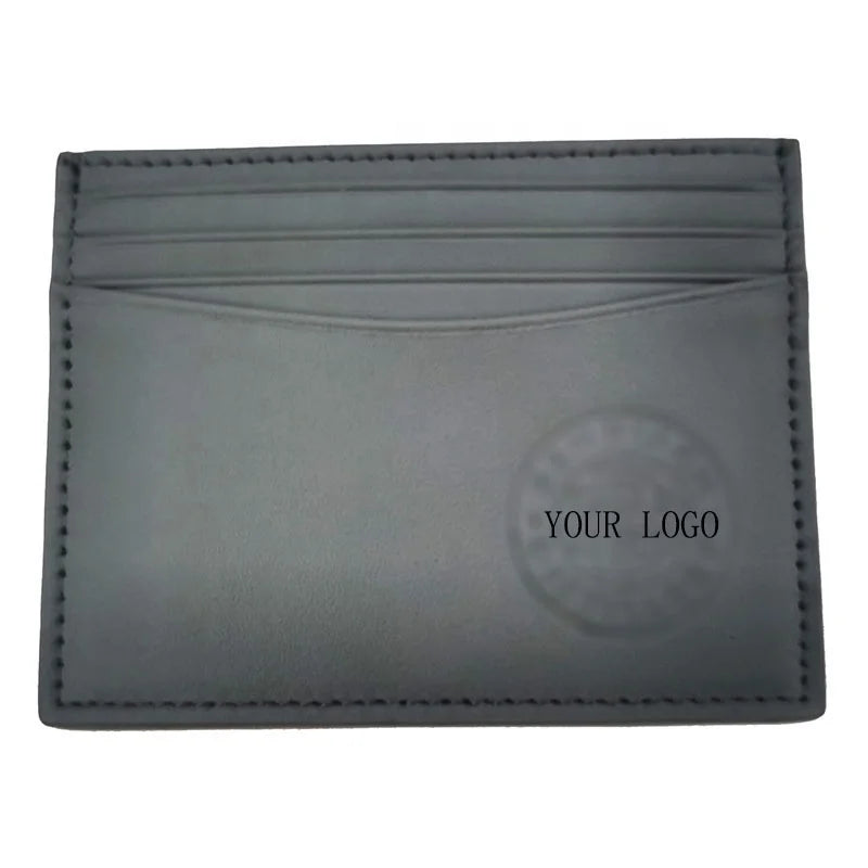 Cow Black Leather Wallet for Men Fashion Card Holder Wallet Blocking Men Short Wallet