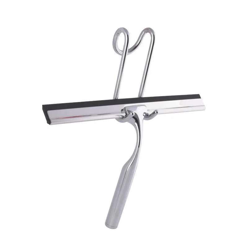 Silicone Metal Squeegee Window Cleaning Shower Wiper Blade Squeegee Wholesale Small Hand Rubber Bathroom Glass Customized Logo
