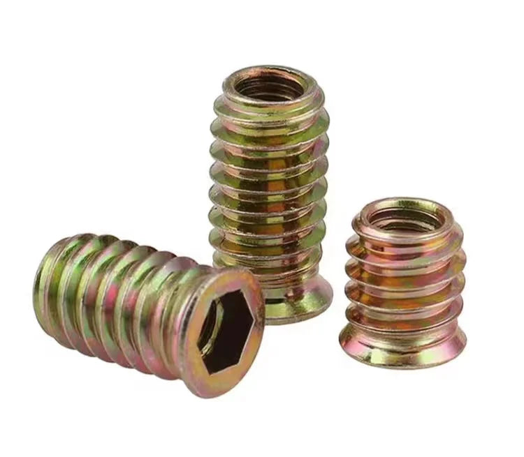 Tapping Thread Insert Nut High Strength Galvanized Stainless Steel M4-M12 Furniture Mining General Industry Healthcare Class