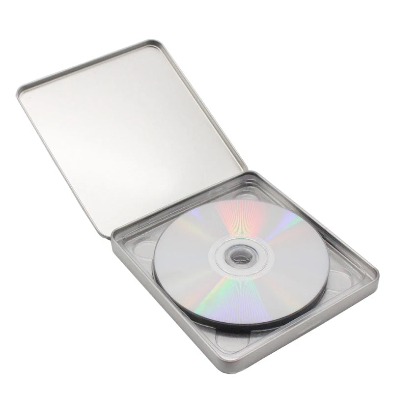 Sliver Customize Printed Cosmetic Eyeshadows Storage Tin Can Metal Rectangle cd Dvd Tin Boxes Packing Tin Cans for cd Dvd