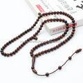 Yiwu Export Ramadan Decor Gift Dark Brown Kuka Tasbih 5mm 99 Beads Jewelry Necklace Islam Wood Rosary