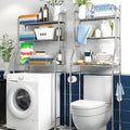 3 Tiers Toilet Shelf Bathroom Rack Over Laundry Washing Machine Storage Shelves