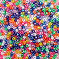 Factory Wholesale DIY 1000pcs Color Mixing Pony Beads 9mm Big Hole Barrel Beads Candy Colorful Solid Pony Beads Acrylic