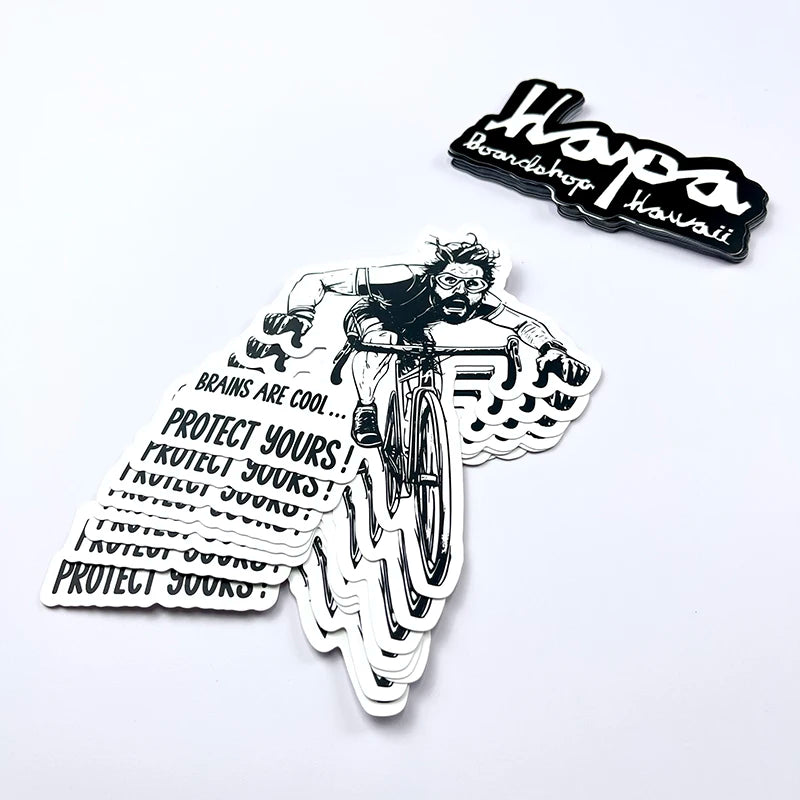 Custom Logo UV-Proof Waterproof Die Cut Sticker Label Glossy Vinyl PVC Holographic Adhesion Printing Stickers