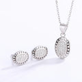 Fashion Design Earrings S925 Personality Wedding Ladies Sterling Silver Wedding Gift Jewelry Set
