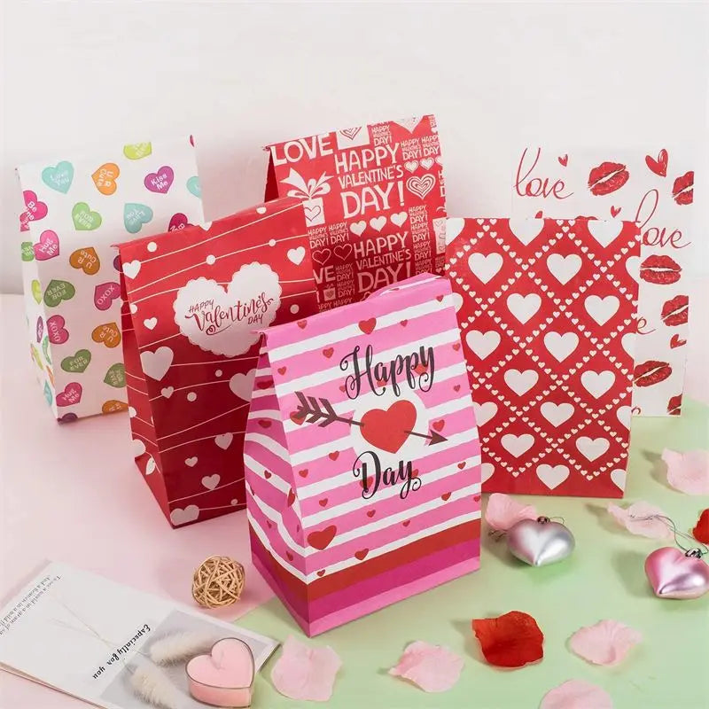 KM Manufacturer Wholesale Price Paper Bag Oem Valentines Day Treat Bags
