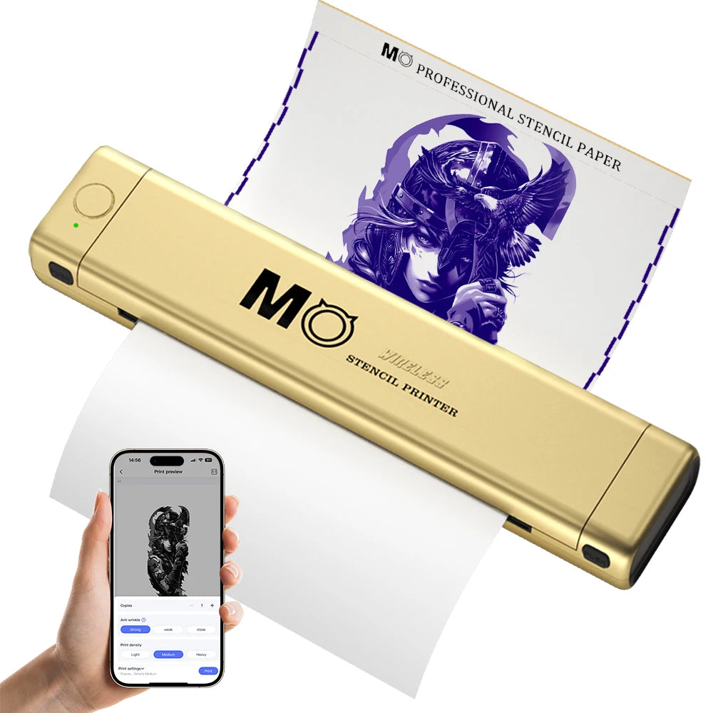 Body Art MO Tattoo Stencil Printer Bluetooth Thermal Printer Machine Wireless Transfer Portable Machine