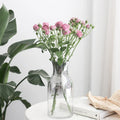 Color-Changing Electroplated Transparent Glass Vase Art Deco Design Dining Room Tabletop Decorative Item