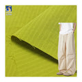 A2406 155gsm Spring Fresh Light Green 0.5 Small Plaid Jacquard Cotton Fabric 65% Cotton 35% Nylon Blend Plaid Jacquard Fabrics