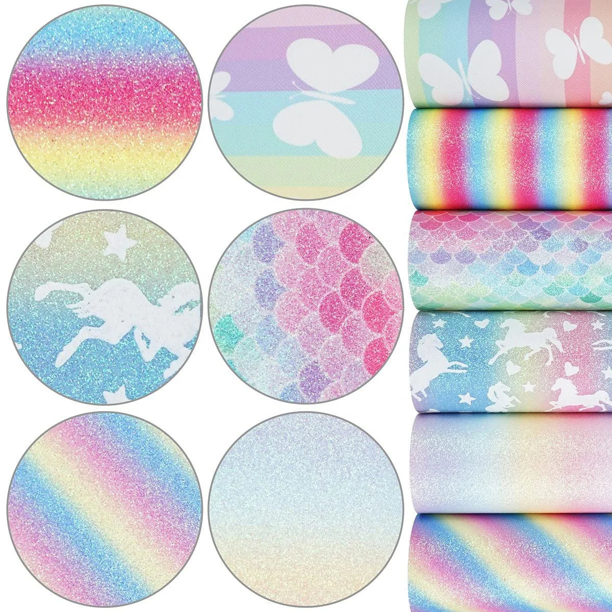 Embossed Leather Roll for Diy Cartoon Printed Faux Leather Litchi Cartoon Character Faux Leather Rolls