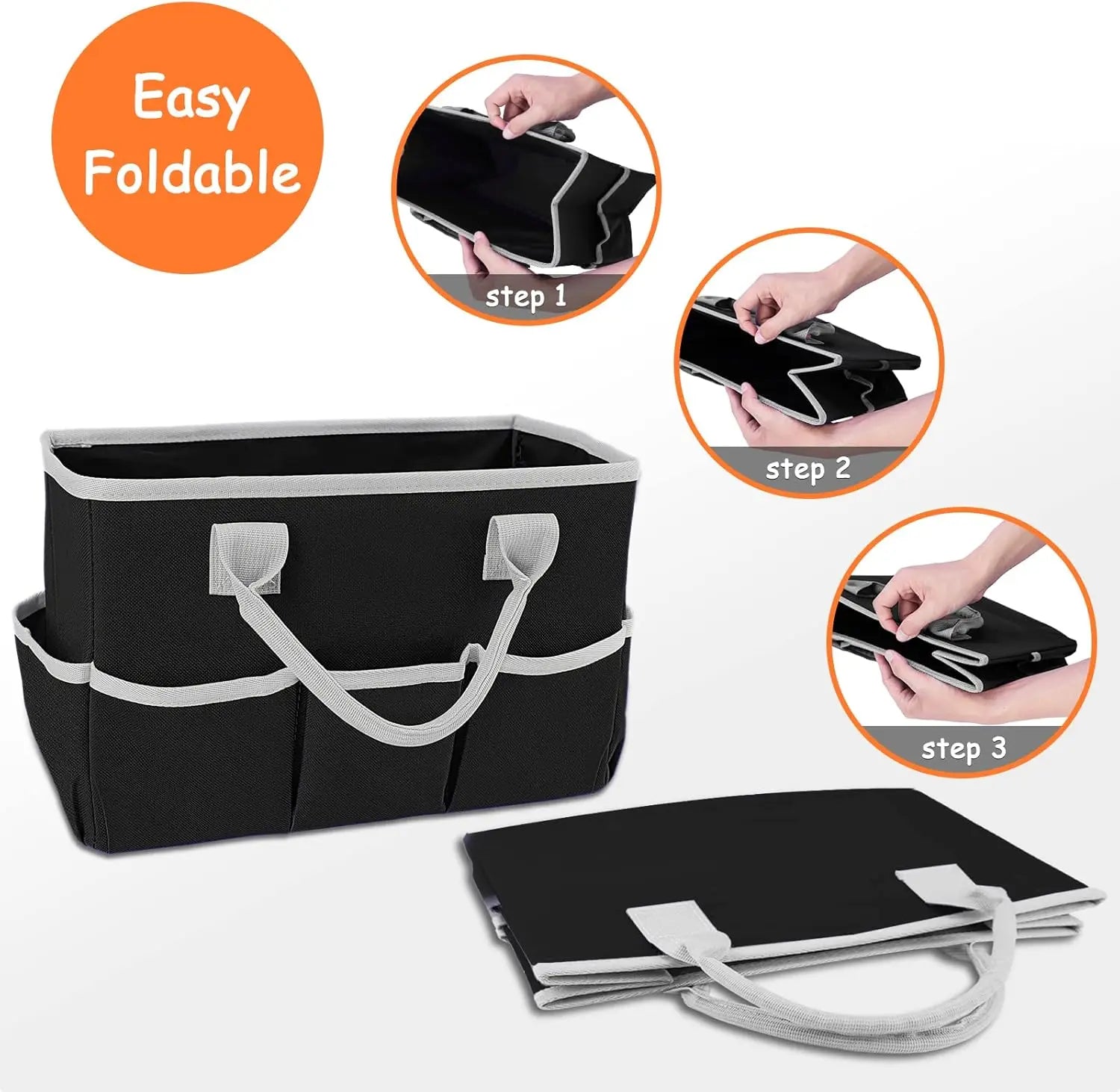 Portable Office Organizer Craft Tote Bags Pockets Art Supply Storage Caddy Practical Organization Supplies Office School 600d