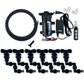 4-Head Reptile Fog Mist Sprinkler Rain Forest Tank 360 Adjustable Aquarium Aquatic Pet Cooling System Connect 1/4'' Tube