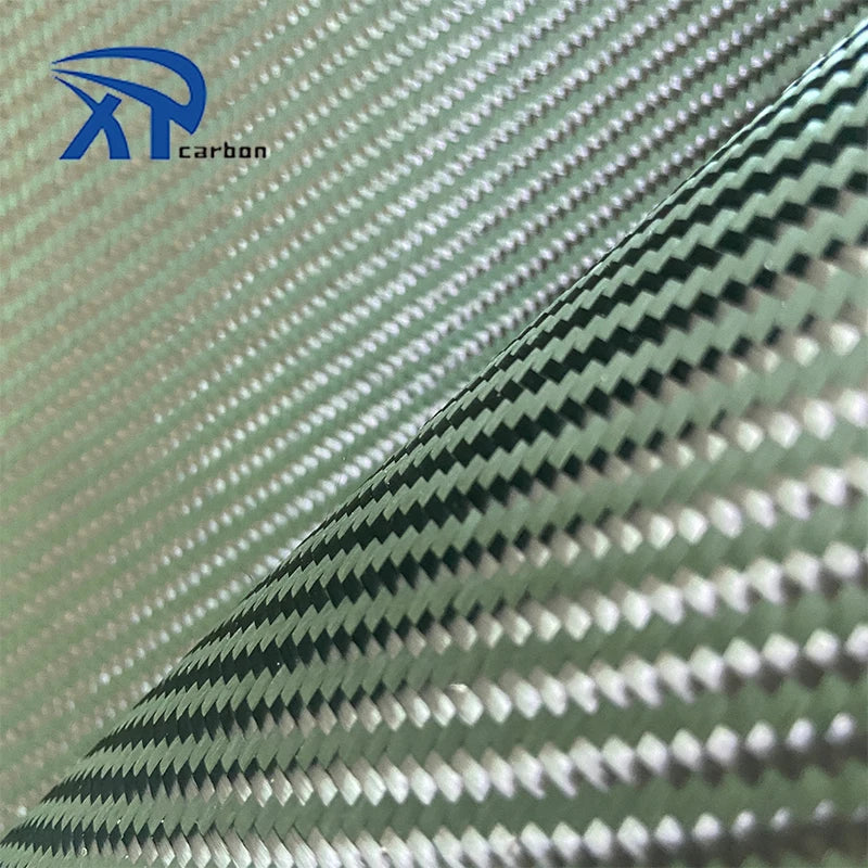 Hot Selling Product Colorful Carbon Aramid Fabric Green Carbon and Aramid Fiber Hybrid Fabric