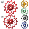 12T & 14T Ceramic Bearing Jockeys for Road Bike Rear Derailleur Pulley Wheels Bike Accessory