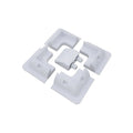 Black ABS Solar Panel Corner Mounts Pack of 4 ABS Mounting Brackets for Caravan and RV Solar Mounting System